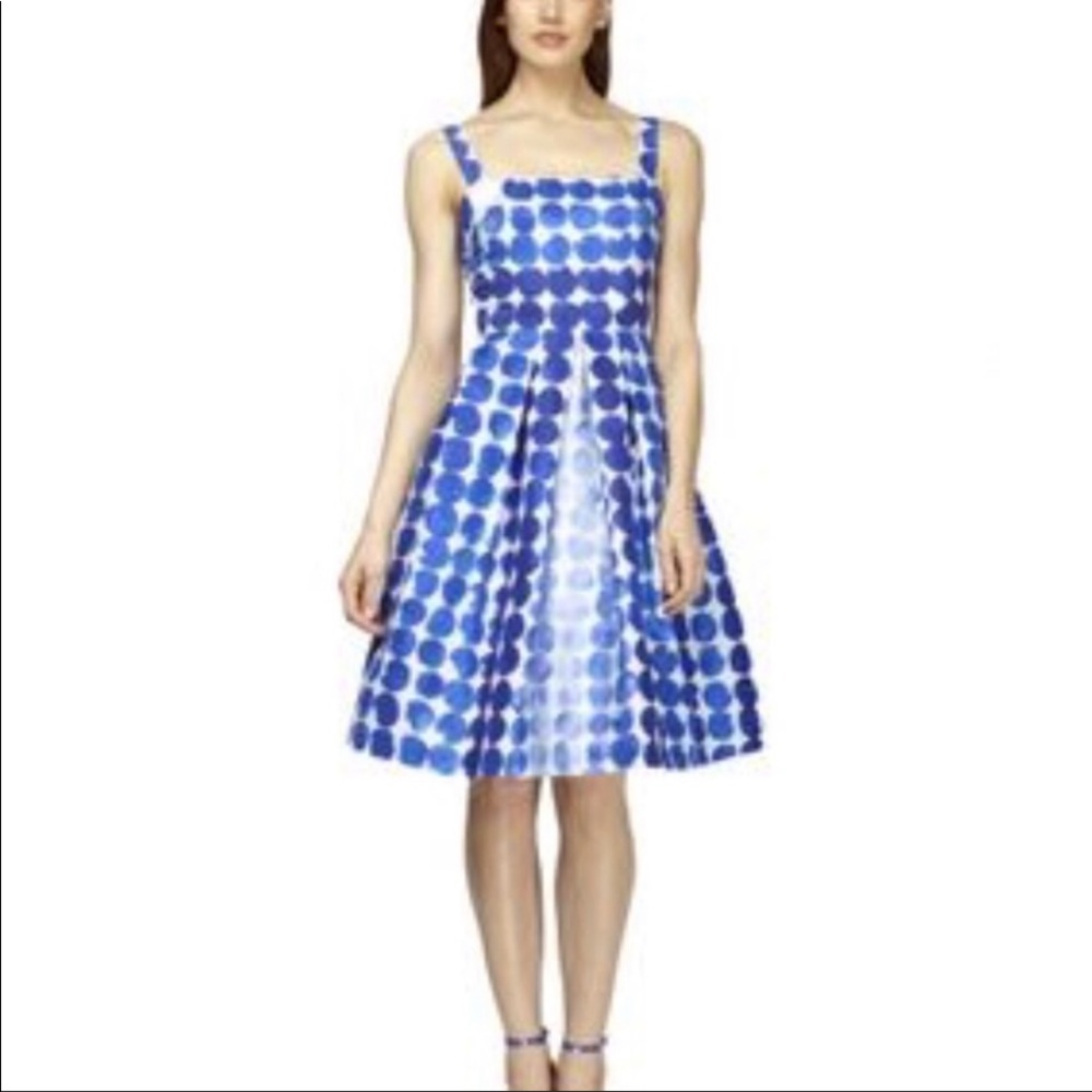 Kay Unger dress silk Polka Dot Party